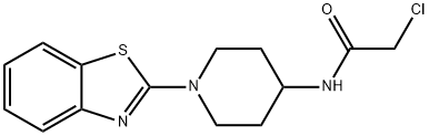 N-(1-벤조티아졸-2-일-피페리딘-4-일)-2-클로로-아세타미드 구조식 이미지