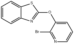 2-(2-BroMo-피리딘-3-일옥시)-벤조티아졸 구조식 이미지