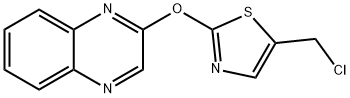 2-(5-ChloroMethyl-thiazol-2-yloxy)-quinoxaline, 98+% C12H8ClN3OS, MW: 277.73 Structure