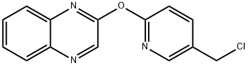 2-(5-클로로메틸-피리딘-2-일옥시)-퀴녹살린 구조식 이미지