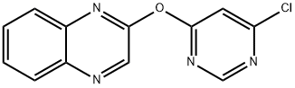 2-(6-클로로-피리미딘-4-일옥시)-퀴녹살린 구조식 이미지