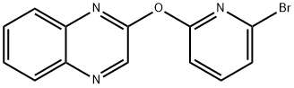 2-(6-BroMo-피리딘-2-일옥시)-퀴녹살린 구조식 이미지
