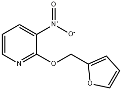 2-(푸란-2-일메톡시)-3-니트로-피리딘 구조식 이미지