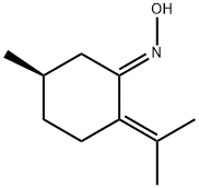 시클로헥사논,5-메틸-2-(1-메틸에틸리덴)-,옥심,[R-(E)]-(9CI) 구조식 이미지