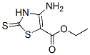 5-Thiazolecarboxylicacid,4-amino-2,3-dihydro-2-thioxo-,ethylester(9CI) 구조식 이미지