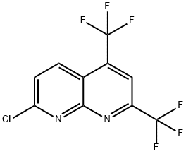 7-CHLORO-2,4-BIS(TRIFLUOROMETHYL)[1,8]NAPHTHYRIDINE Structure