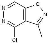 이속사졸로[4,5-d]피리다진,4-클로로-3-메틸-(9CI) 구조식 이미지