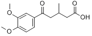 5-(3,4-DIMETHOXYPHENYL)-3-METHYL-5-OXOVALERIC ACID Structure