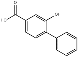 2-Hydroxybiphenyl-4-carboxylic acid Structure