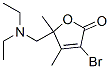 3-bromo-5-(diethylaminomethyl)-4,5-dimethyl-furan-2-one Structure