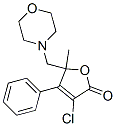 3-chloro-5-methyl-5-(morpholin-4-ylmethyl)-4-phenyl-furan-2-one Structure