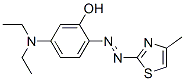 2-(4-methyl-2-thiazolylazo)-5-diethylaminophenol Structure