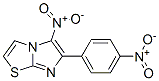 5-nitro-6-(4-nitrophenyl)imidazo(2,1-b)thiazole 구조식 이미지