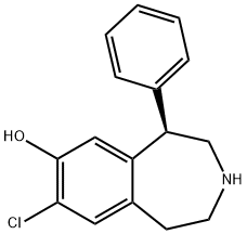 8-CHLORO-2,3,4,5-TETRAHYDRO-5-PHENYL-1H-3-BENZAZEPIN-7-OL-(5R) Structure