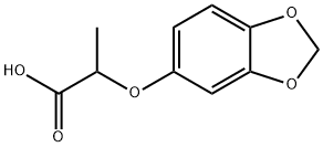 2-(1,3-BENZODIOXOL-5-YLOXY)PROPANOIC ACID Structure