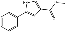 1H-Pyrrole-3-carboxylic acid, 5-phenyl-, methyl ester Structure