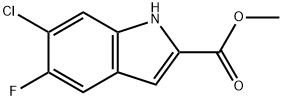 Methyl 6-chloro-5-fluoro-1H-indole-2-carboxylate Structure