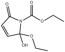 1H-Pyrrole-1-carboxylicacid,2-ethoxy-2,5-dihydro-2-hydroxy-5-oxo-,ethylester(9CI) Structure