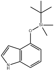 4-(tert-butyldimethylsilyloxy)indole 구조식 이미지