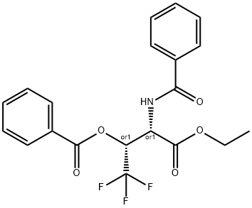 (2S,3S)-3-BenzaMido-4-ethoxy-1,1,1-trifluoro-4-oxobutan-2-yl benzoate 구조식 이미지
