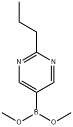 Boronic acid, (2-propyl-5-pyrimidinyl)-, dimethyl ester (9CI) Structure