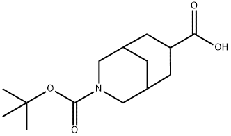 3-Aza-bicyclo[3.3.1]nonane-3,7-dicarboxylic acid 3-tert-butyl ester Structure