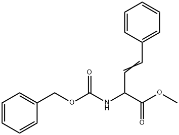 2-CBZ-AMINO-4-PHENYLBUT-2-ENOIC ACID METHYL ESTER Structure