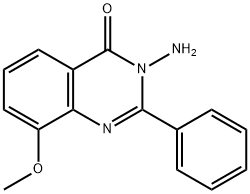 4(3H)-Quinazolinone,  3-amino-8-methoxy-2-phenyl- 구조식 이미지