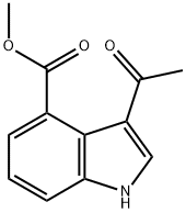 3-아세틸-1H-인돌-4-카르복실산메틸에스테르 구조식 이미지