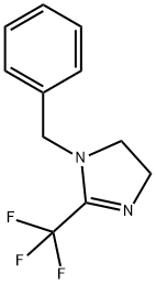 1-벤질-2-(트리플루오로메틸)-4,5-디히드로-1H-이미다졸 구조식 이미지