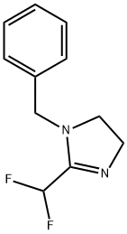 1-벤질-2-(디플루오로메틸)-4,5-디히드로-1H-이미다졸 구조식 이미지