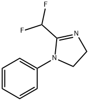2-(디플루오로메틸)-1-페닐-4,5-디히드로-1H-이미다졸 구조식 이미지