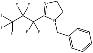 1-벤질-2-(퍼플루오로프로필)-4,5-디하이드로-1H-이미다졸 구조식 이미지