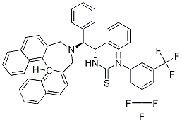 N-[3,5-bis(trifluoroMethyl)phenyl]-N'-[(1S,2S)-2-[(11bR)-3,5-dihydro-4H-dinaphth[2,1-c:1',2'-e]azepin-4-yl]-1,2-diphenylethyl]-  Thiourea Structure
