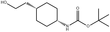 cis-1-(Boc-aMino)-4-(2-hydroxyethyl)cyclohexane, 97% Structure