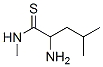 Pentanethioamide,  2-amino-N,4-dimethyl- Structure