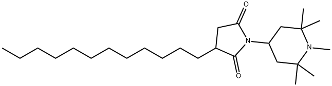 2-DODECYL-N-(1,2,2,6,6-PENTAMETHYL-4-PIPERIDINYL)SUCCINIMIDE Structure