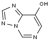 [1,2,4]트라이아졸로[1,5-C]피리미딘-8-OL 구조식 이미지
