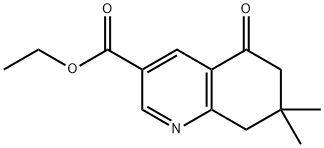 ETHYL 7,7-DIMETHYL-5-OXO-5,6,7,8-TETRAHYDROQUINOLINE-3-CARBOXYLATE Structure