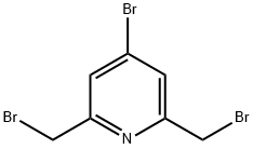 2,6-비스(브로모메틸)-4-브로모피리딘 구조식 이미지