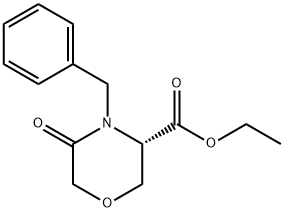 (S)-ETHYL 4-BENZYL-5-OXO-MORPHOLINE-3-CARBOXYLATE Structure