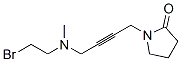 N-(4-((2-bromoethyl)methylamino)-2-butynyl)-2-pyrrolidone Structure