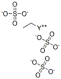 Tris(sulfuric acid ethyl)yttrium salt Structure