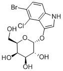 5-Bromo-4-chloro-3-indolyl-alpha-D-galactopyranoside Structure