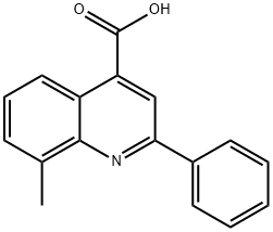 8-METHYL-2-PHENYL-4-QUINOLINECARBOXYLIC ACID Structure