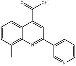 8-METHYL-2-PYRIDIN-3-YLQUINOLINE-4-CARBOXYLIC ACID 구조식 이미지