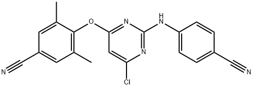 4-[6-Chloro-2-(4-cyano-phenylaMino)-pyriMidin-4-yloxy]-3,5-diMethyl-benzonitrile Structure
