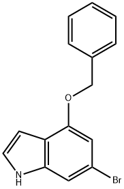 1H-Indole, 6-broMo-4-(phenylMethoxy)- Structure