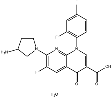 Tosufloxacin tosilate Structure