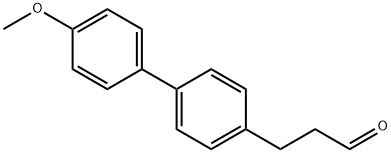 [1,1'-Biphenyl]-4-propanal, 4'-Methoxy- Structure